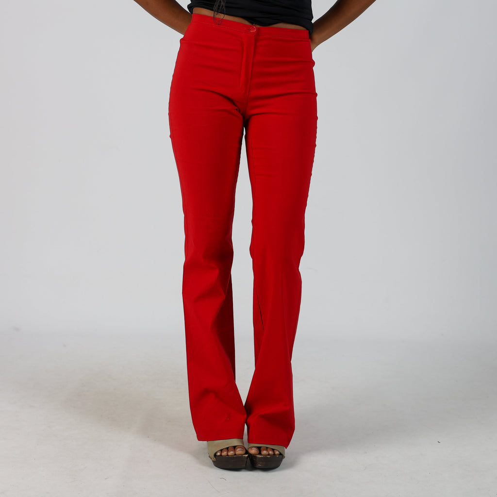Red 90s Collezione Woven Trousers (XS)