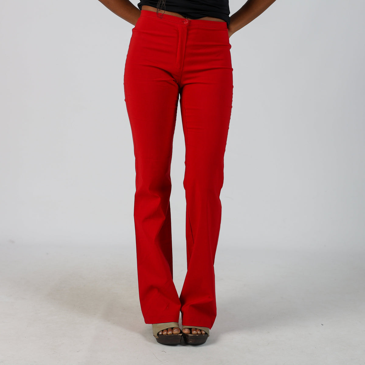 Red 90s Collezione Woven Trousers (XS)