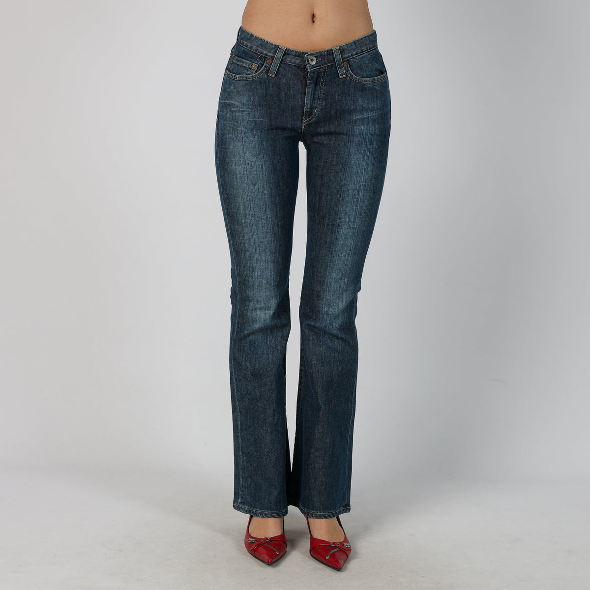 Blue Y2K G-Star Straight Jeans (XS)