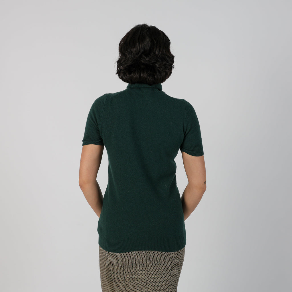 Dark Green Y2K United Colors of Benetton Knitted Jumper (S)