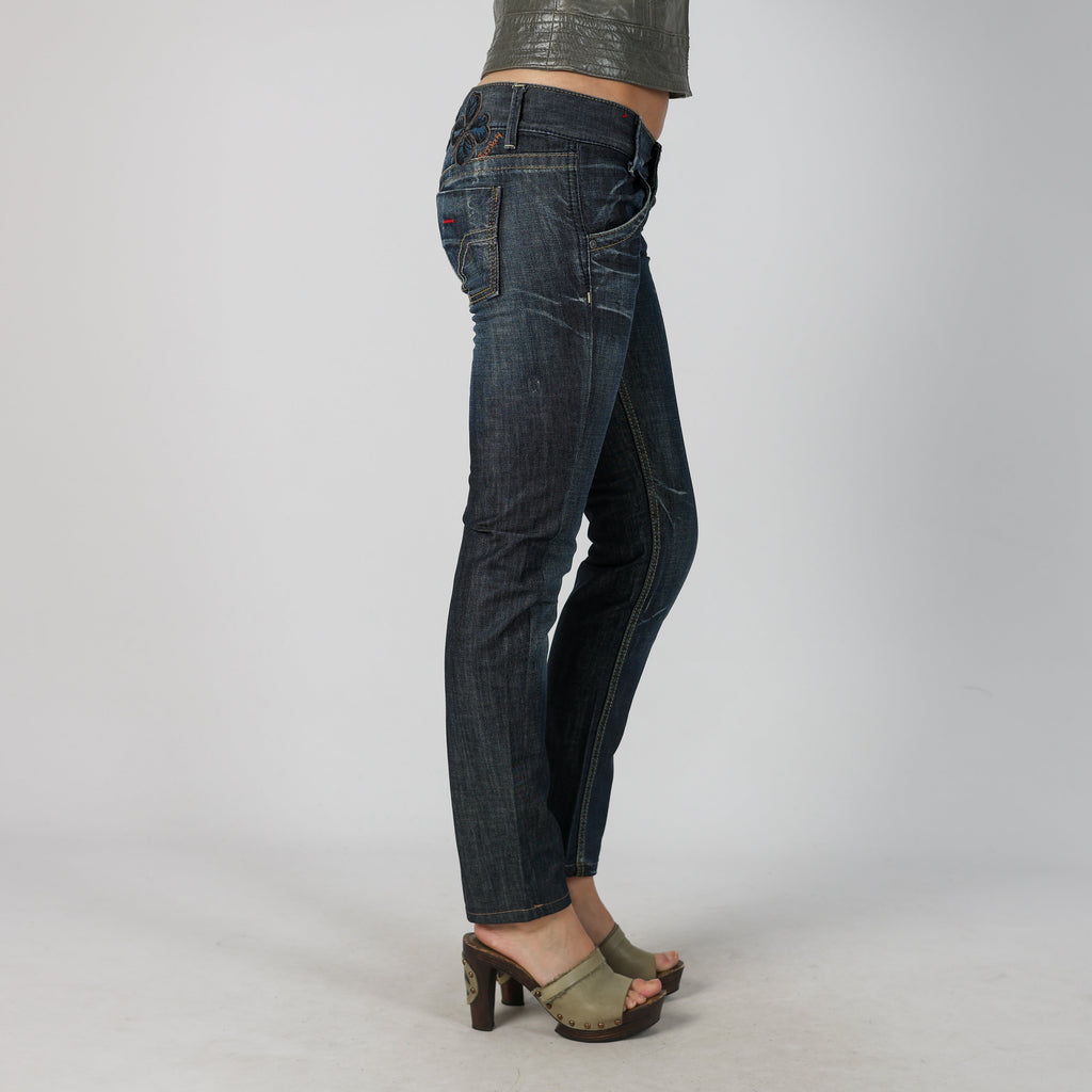Blue Y2K Miss Sixty Skinny Jeans Contrast stitch (XS)