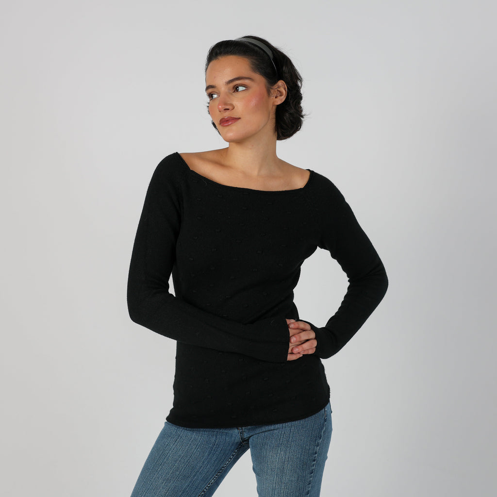 Black Y2K Knitted Jumper (S)