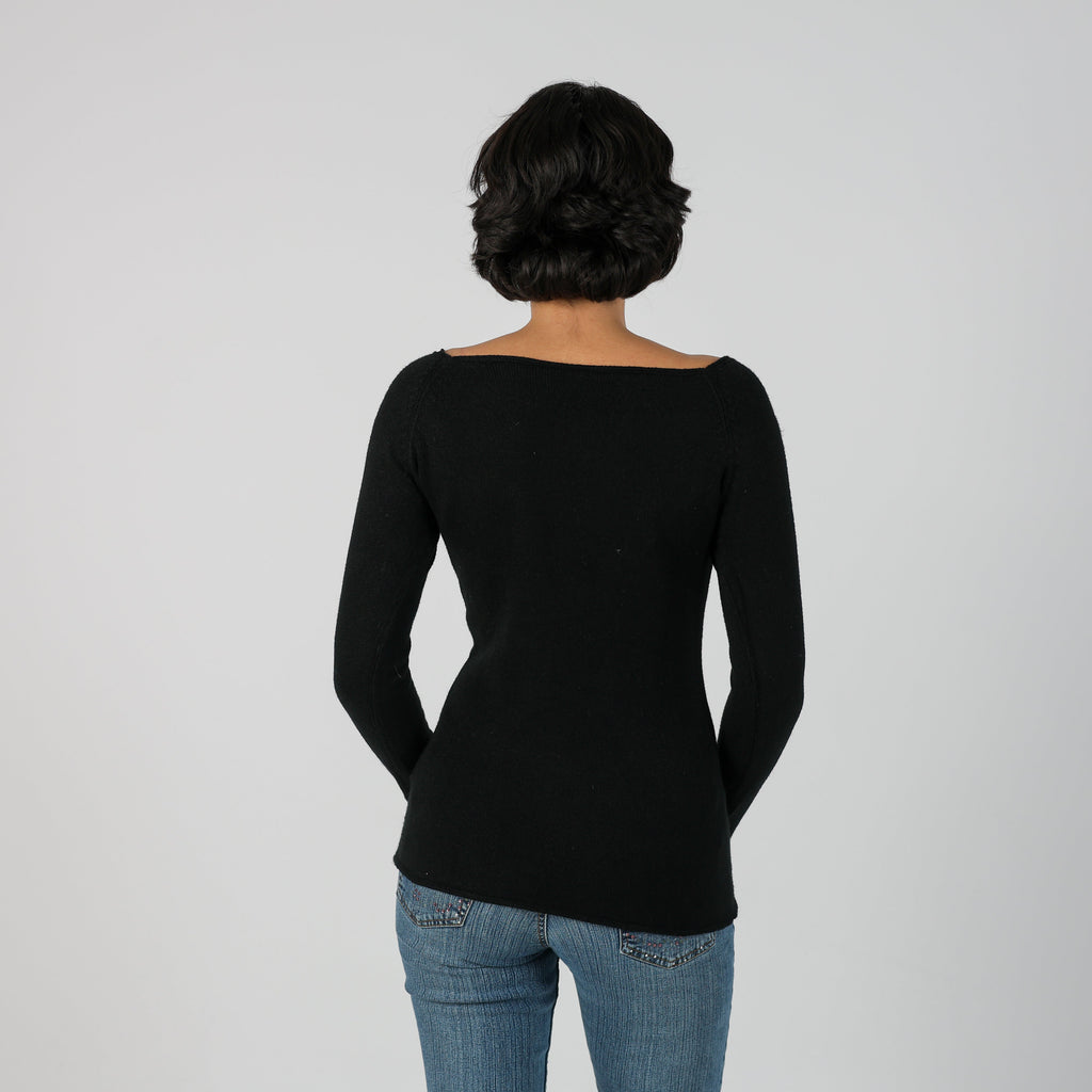 Black Y2K Knitted Jumper (S)