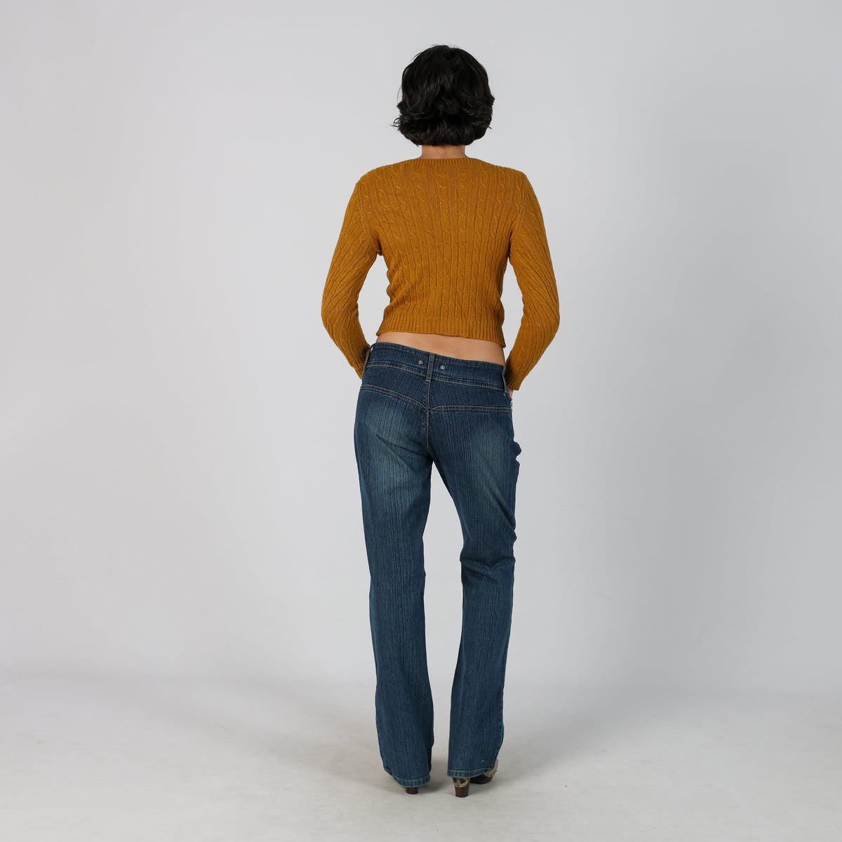 Blue Y2K Straight Jeans (S)