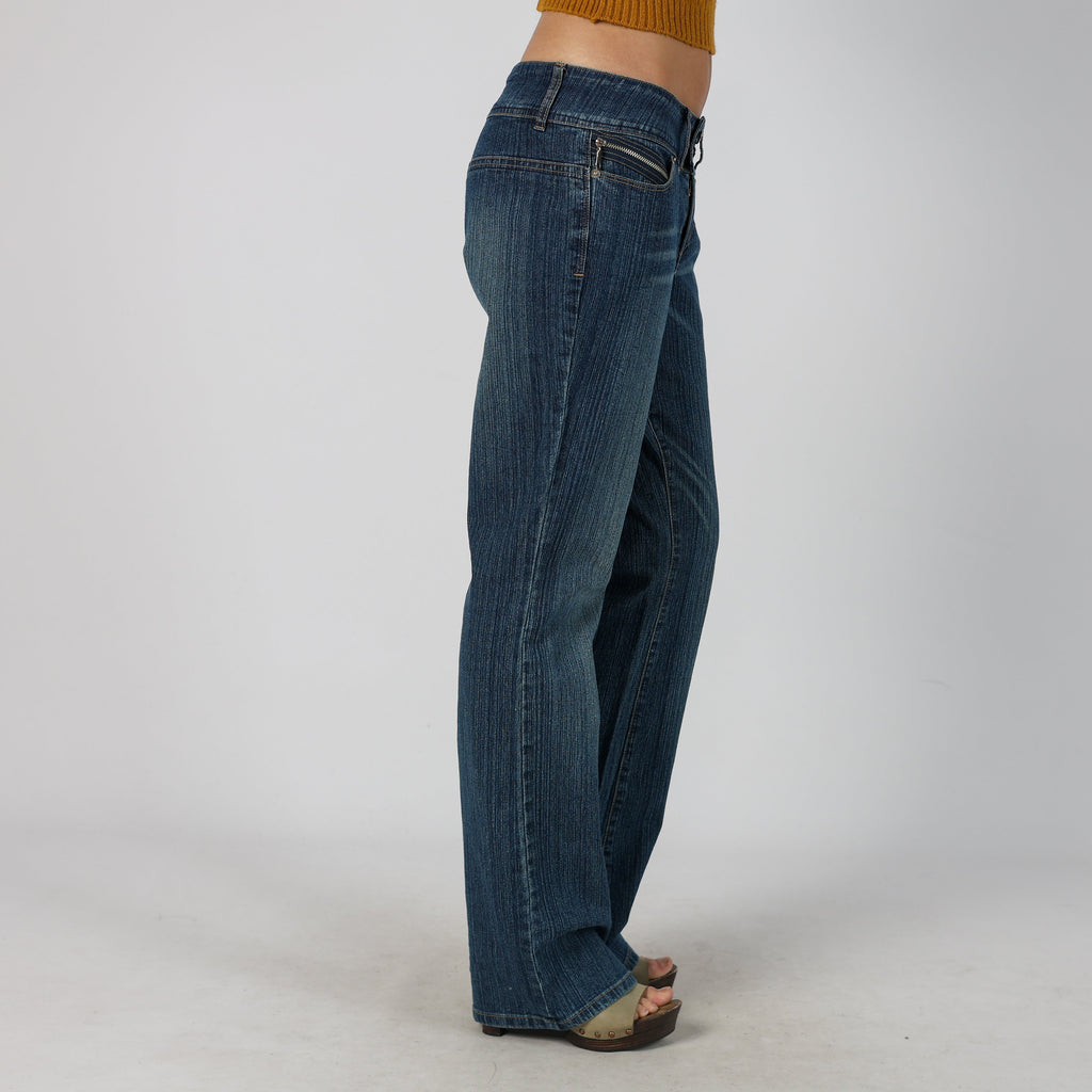 Blue Y2K Straight Jeans (S)