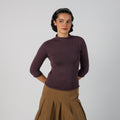 Purple Y2K Onyx Knitted Jumper Merino wool blend (S)