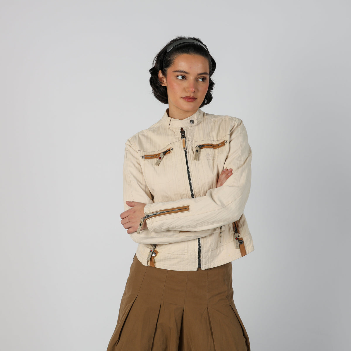 Cream Y2K Light jacket (M)