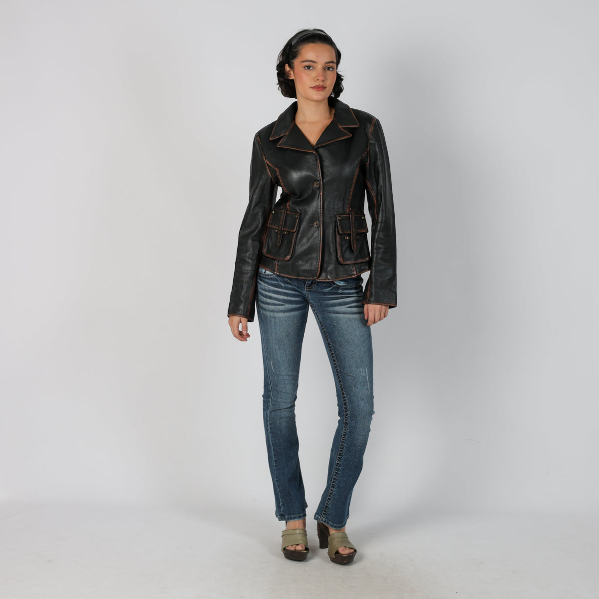 Blue Y2K Skinny Jeans (XXS)