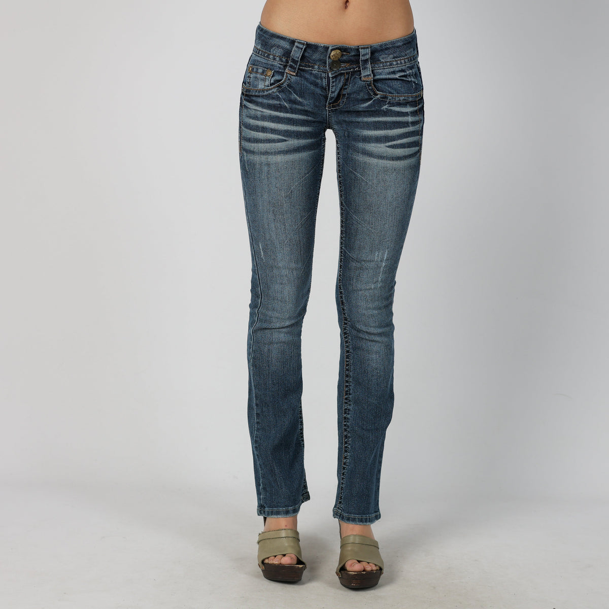 Blue Y2K Skinny Jeans (XXS)