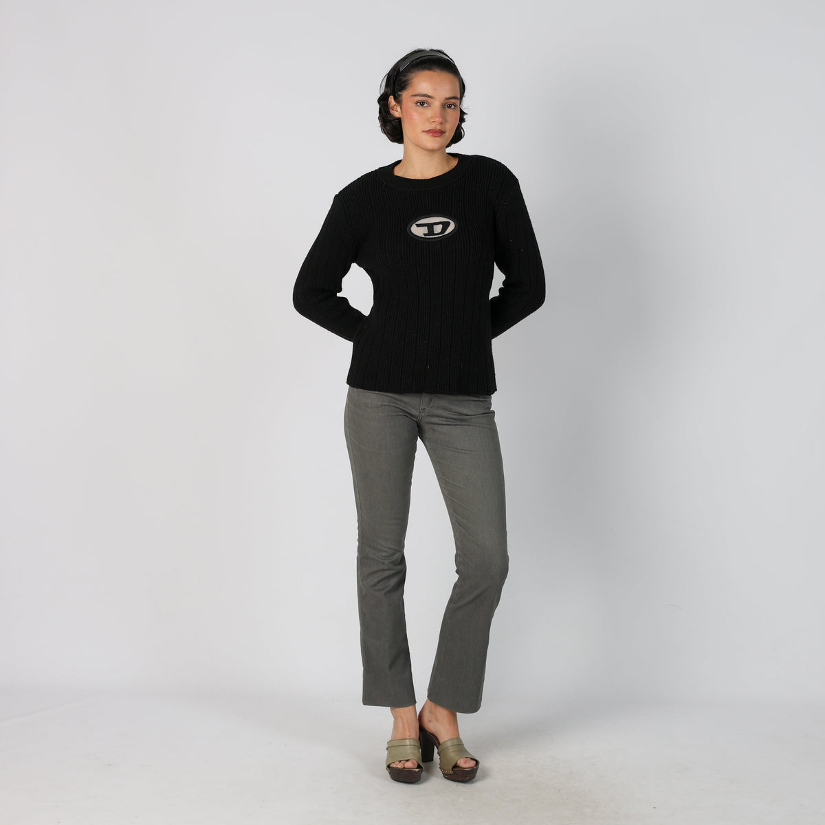 Grey Y2K Lee Straight Jeans (XS)