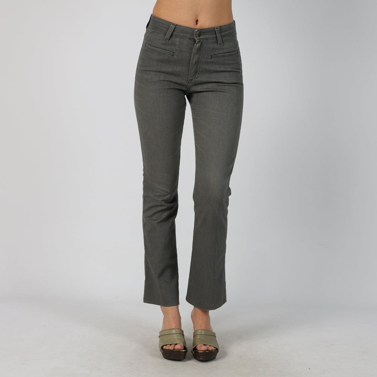 Grey Y2K Lee Straight Jeans (XS)