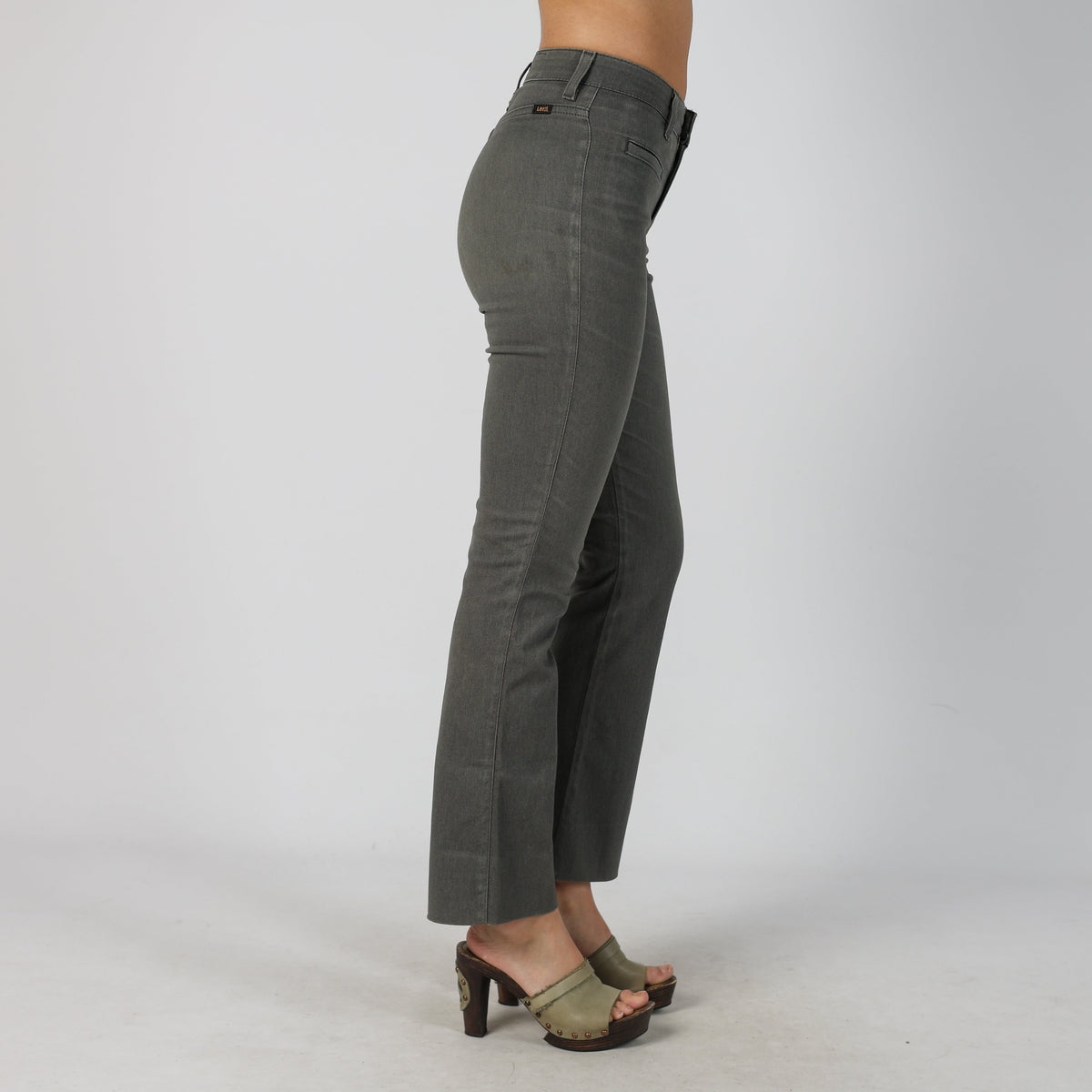 Grey Y2K Lee Straight Jeans (XS)