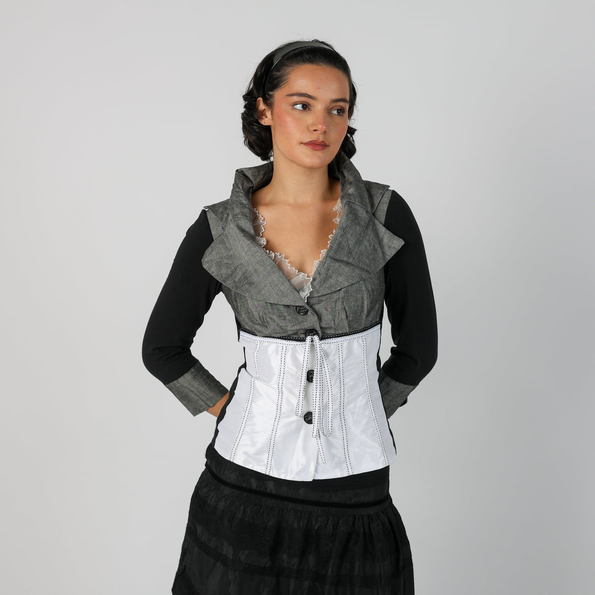 Black Y2K Siste's Blouse (S)