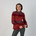 Burgundy Red Y2K Made in Italy Knitted Jumper (M)