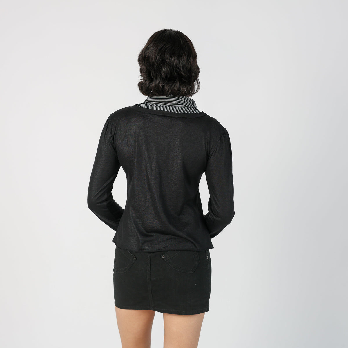 Black Y2K Miss Money Money Shirt (S)