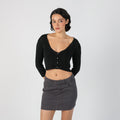 Black Y2K Anna Gabri Cardigan (S)
