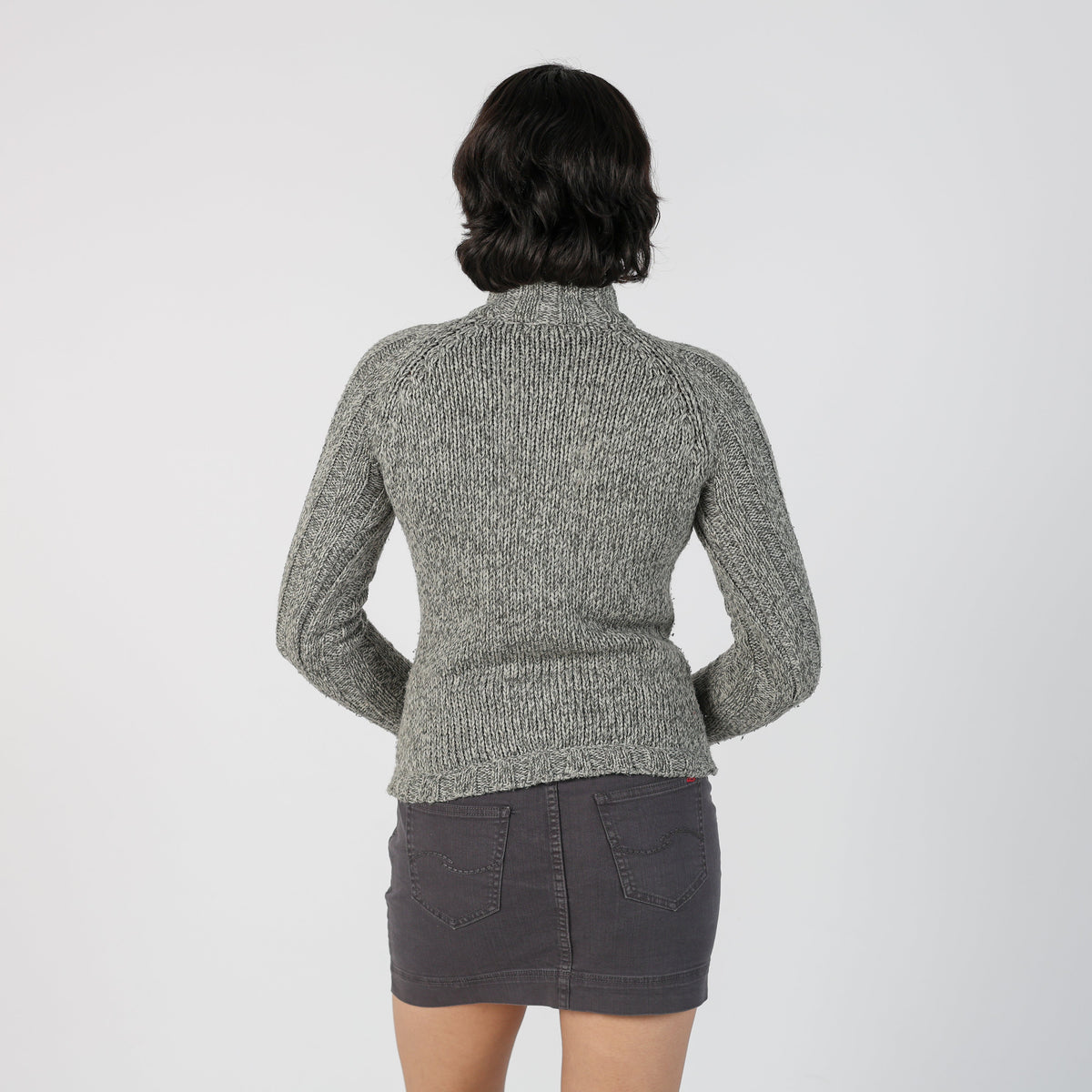 Grey Y2K Onyx Knitted Jumper (S)