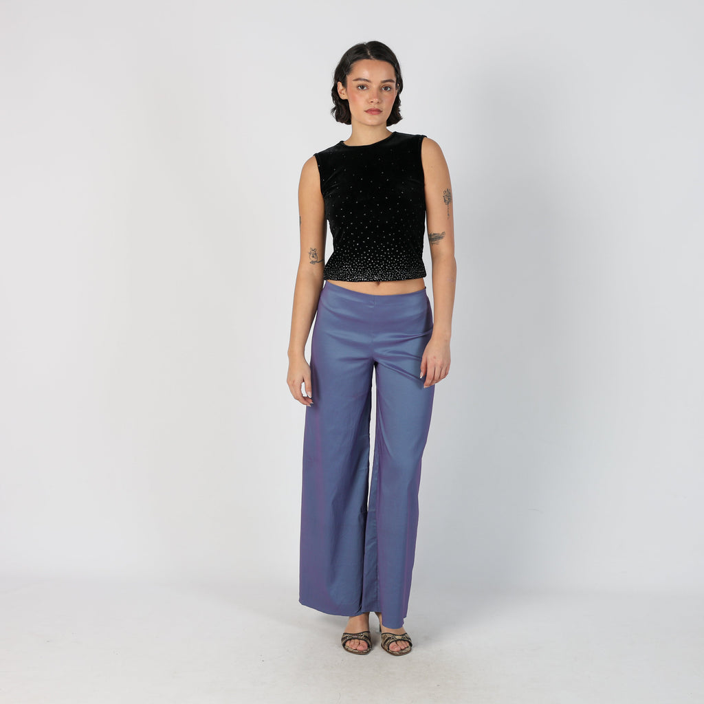 Lilac Purple Y2K Woven Trousers (S)