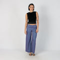 Lilac Purple Y2K Woven Trousers (S)
