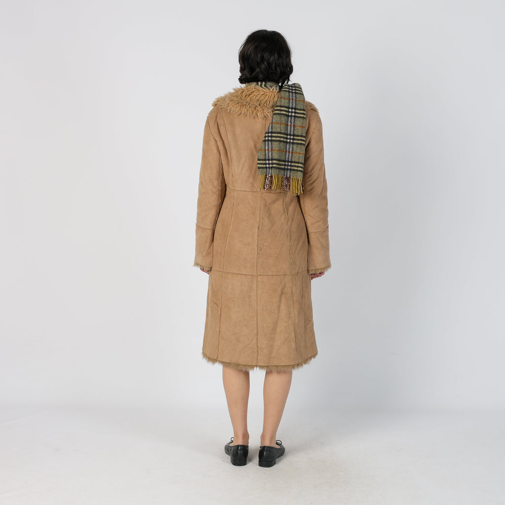 Tan Y2K V.B. Afghan Coat (M)