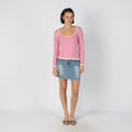 Light Blue Y2K LI.LI Denim Mini Skirt (S)