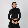 Black Y2K Motivi Knitted Jumper (S)