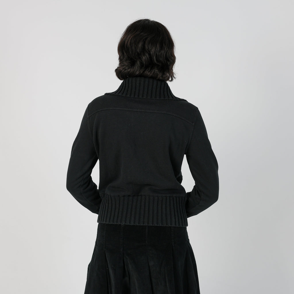 Black Y2K Woven Jacket (M)