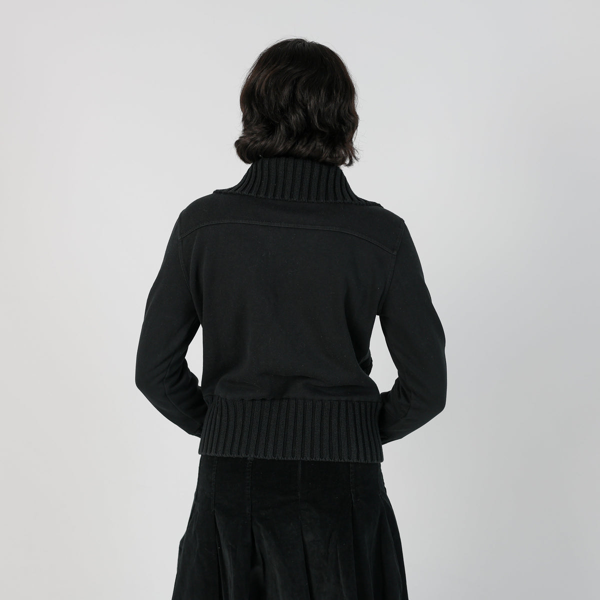 Black Y2K Woven Jacket (M)