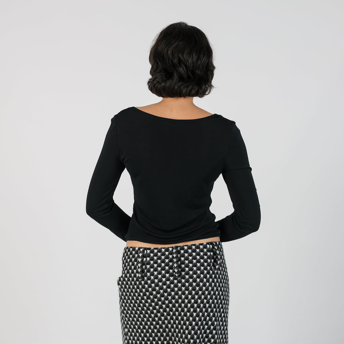 Black Y2K Nazareno Gabrielli Long Sleeve Top (S)