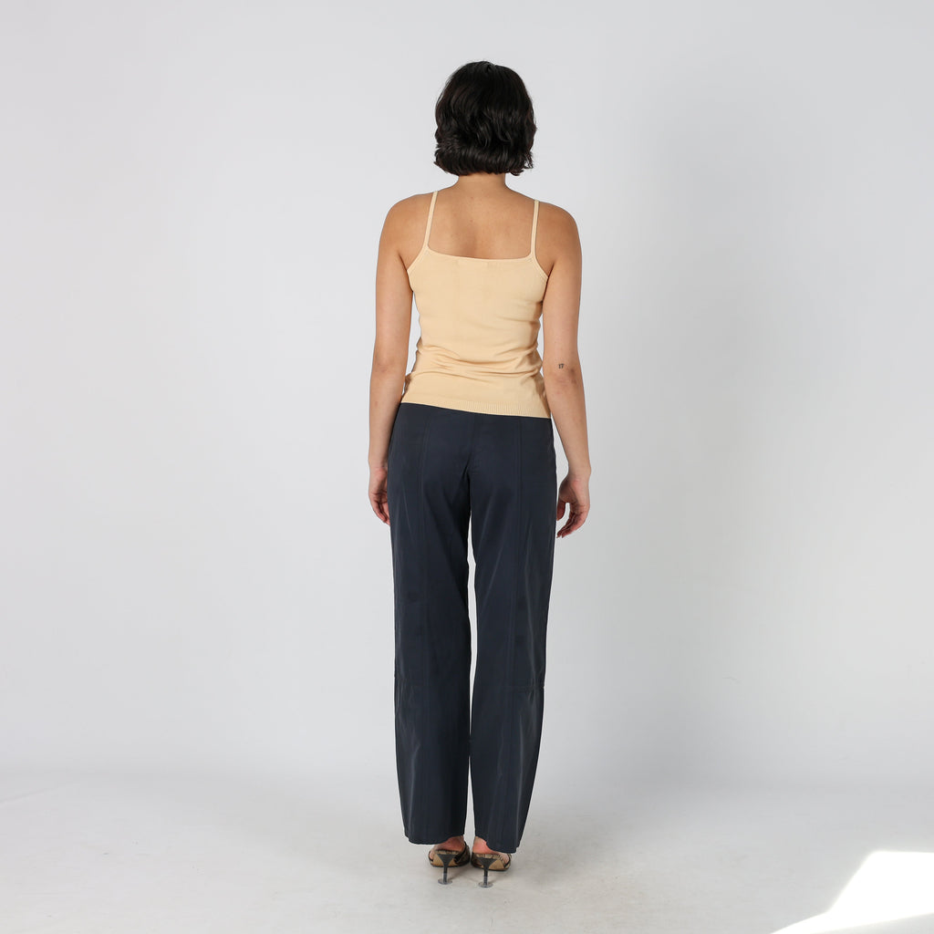 Navy Blue Y2K Street One Woven Trousers (S)