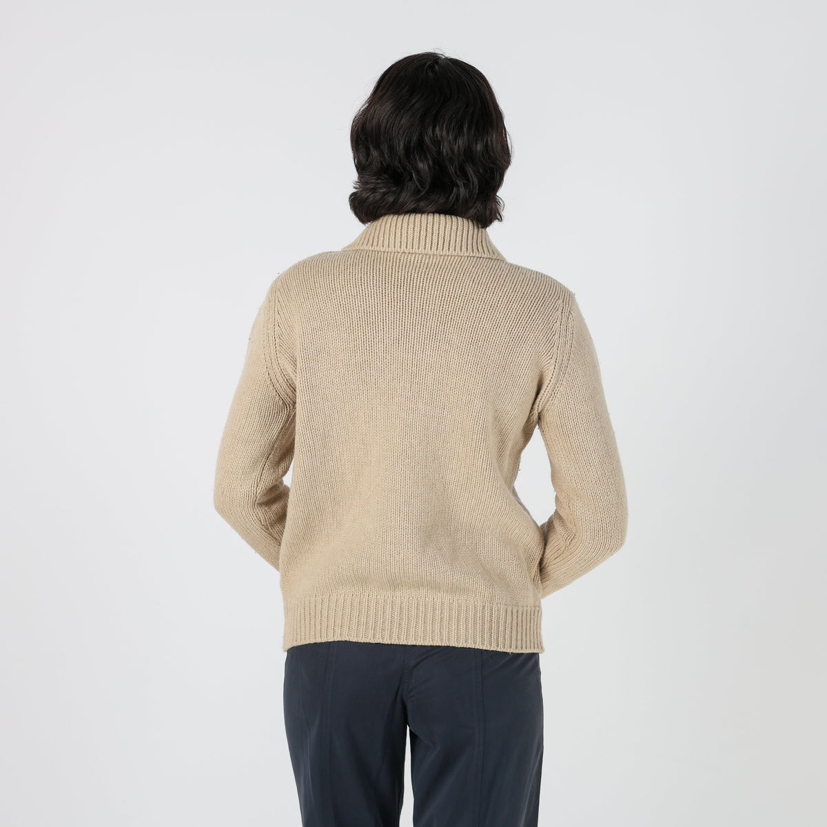Beige Y2K Made in Italy Knitted Jumper (S)