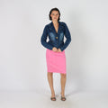 Pink Y2K Cord Skirt (S)