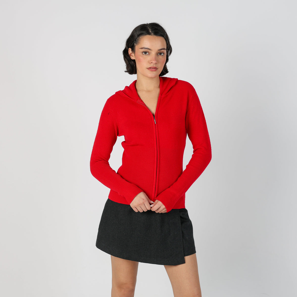 Red Y2K Made in Italy Knitted Jumper (S)