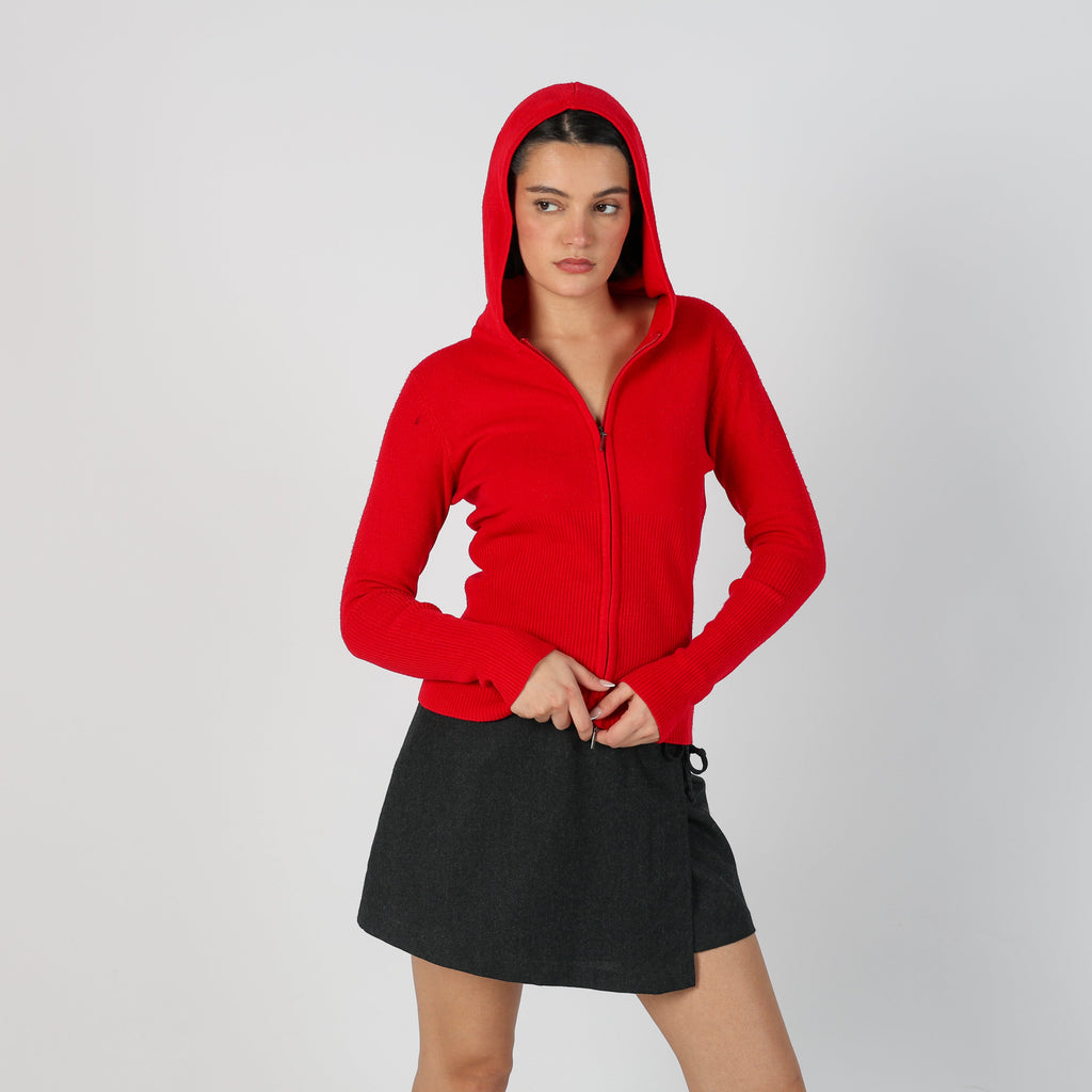 Red Y2K Made in Italy Knitted Jumper (S)
