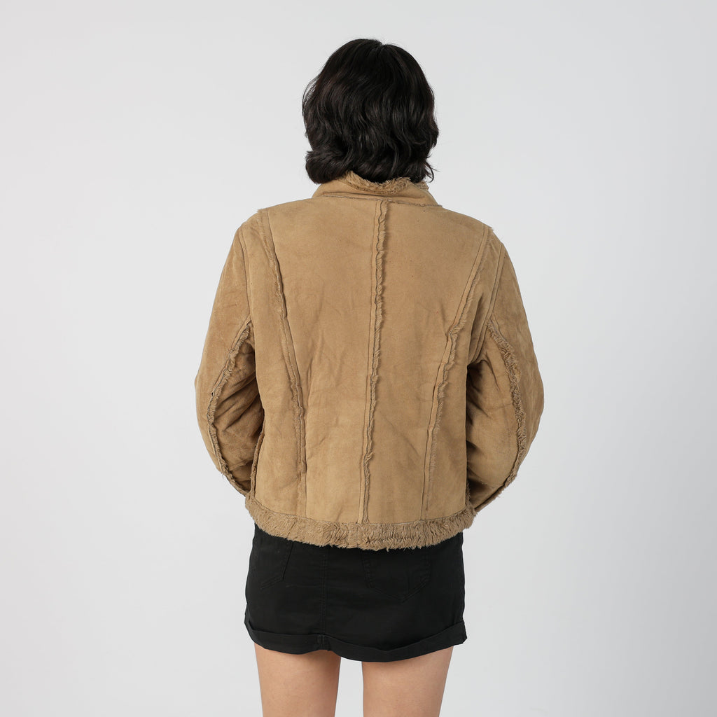 Tan Y2K 17 & co Afghan Coat (M)