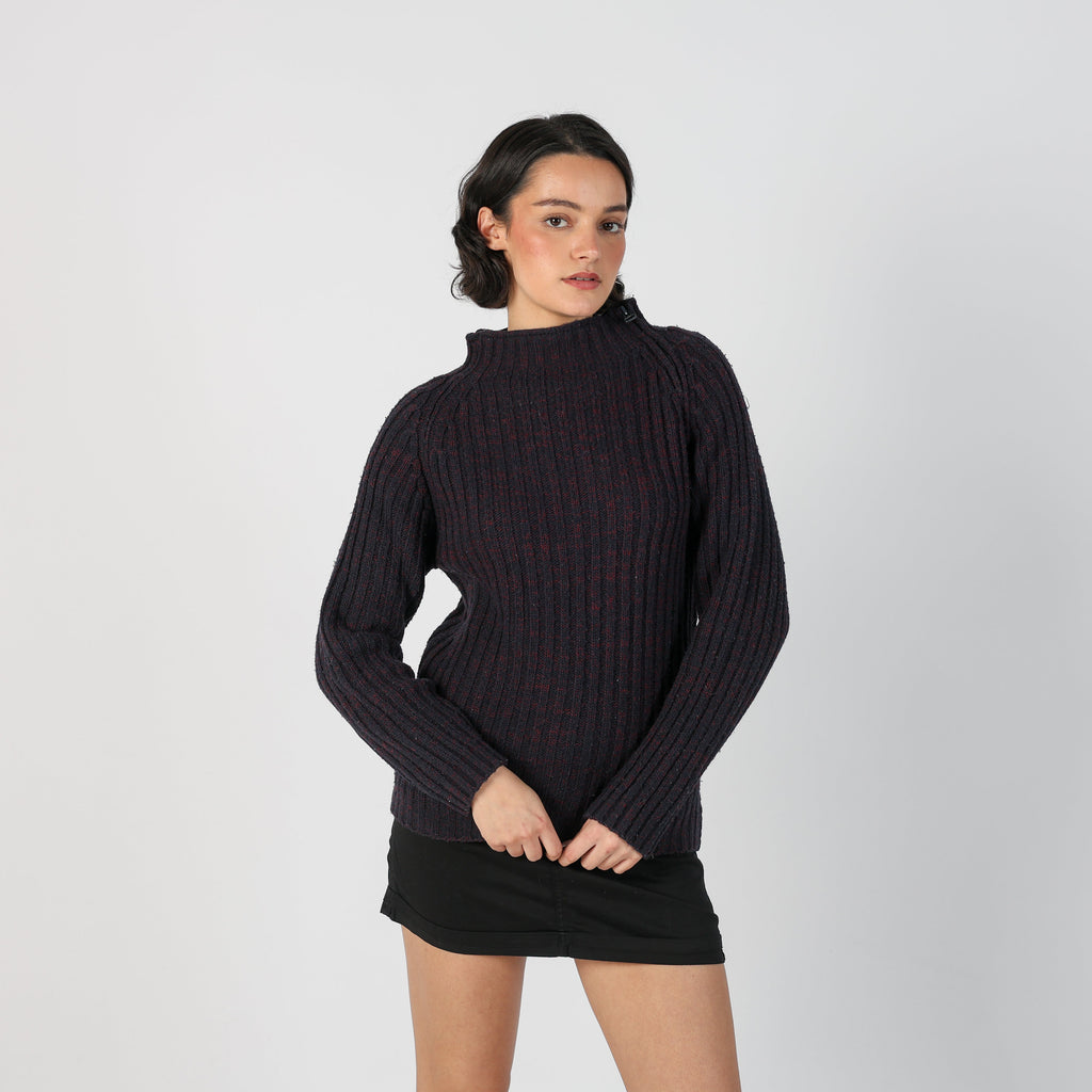 Purple Y2K Made in Italy Knitted Jumper (S)