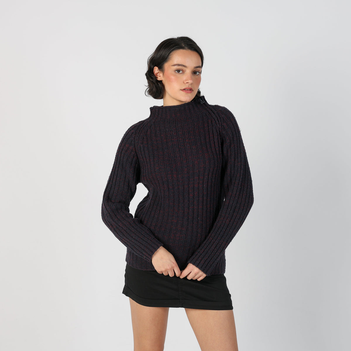 Purple Y2K Made in Italy Knitted Jumper (S)