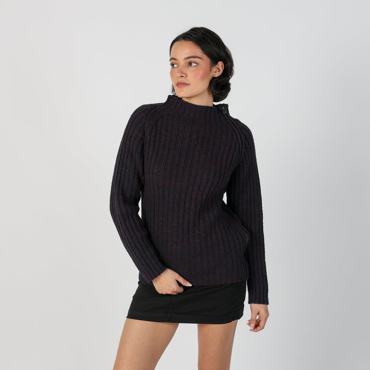 Purple Y2K Made in Italy Knitted Jumper (S)