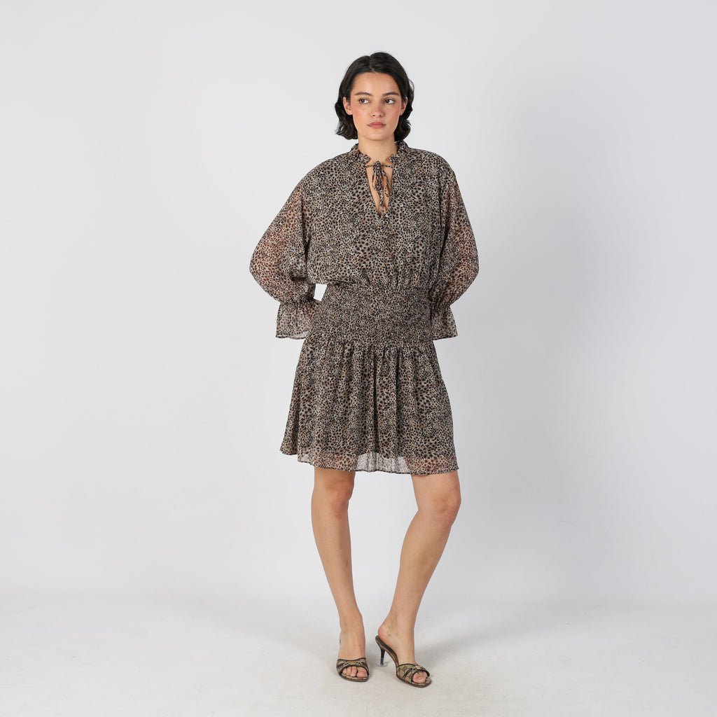 Brown Y2K Liu Jo Woven Midi Dress (M)