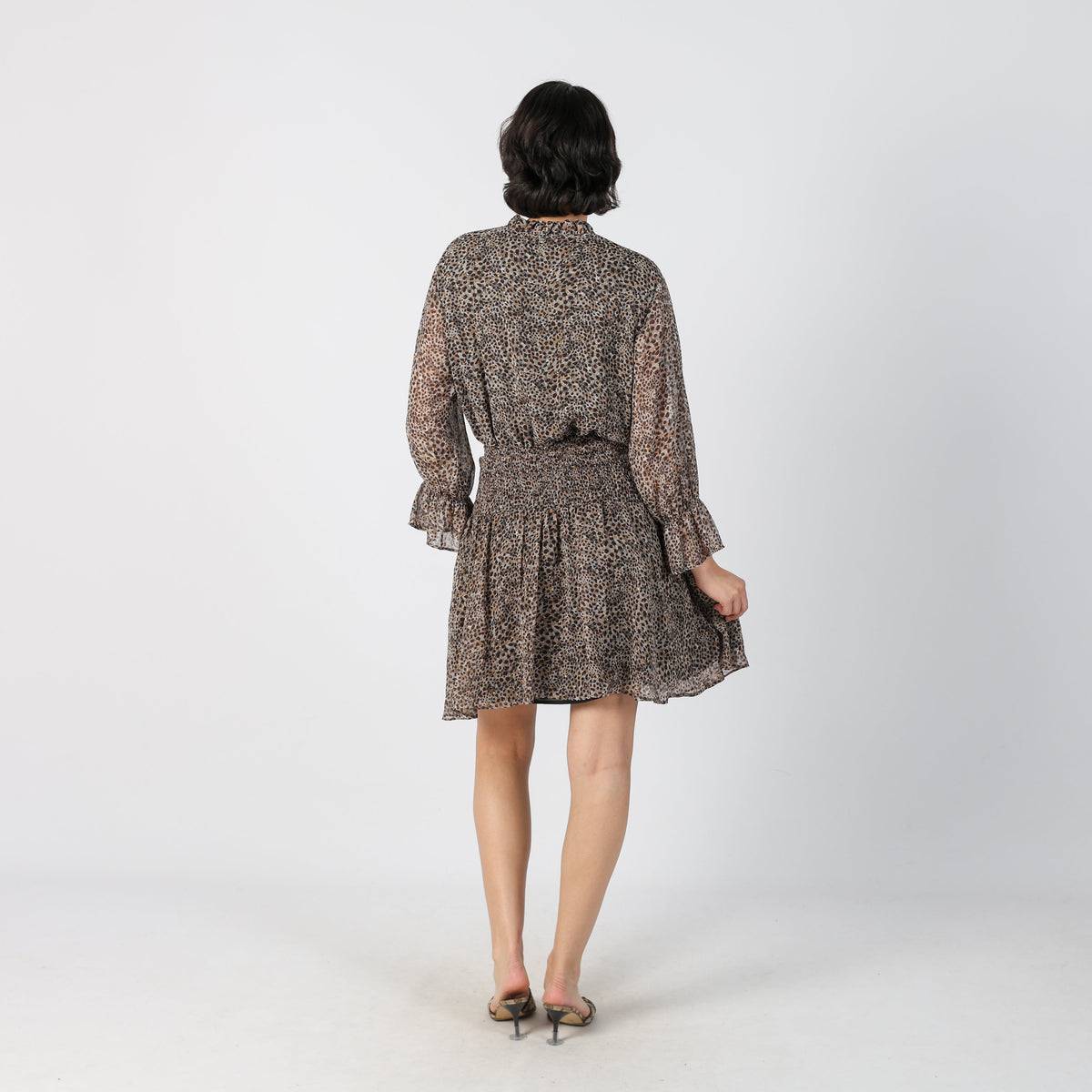 Brown Y2K Liu Jo Woven Midi Dress (M)