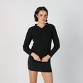 Black Y2K Made in Italy Knitted Jumper Merino Wool (S)