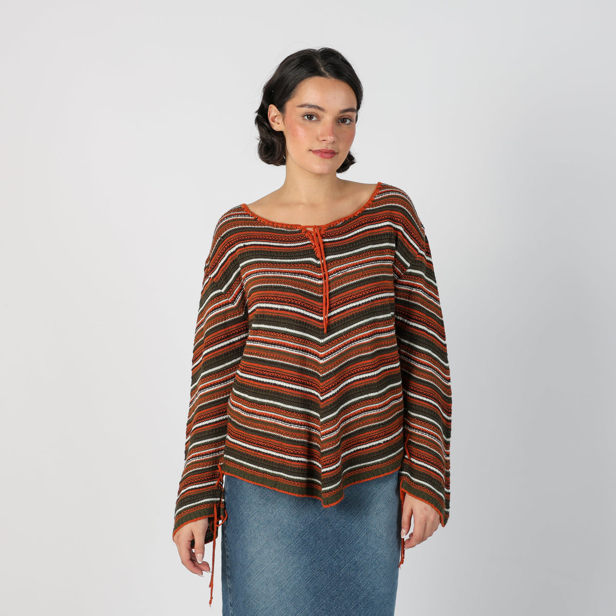 Brown Y2K Made in Italy Knitted Jumper (M)
