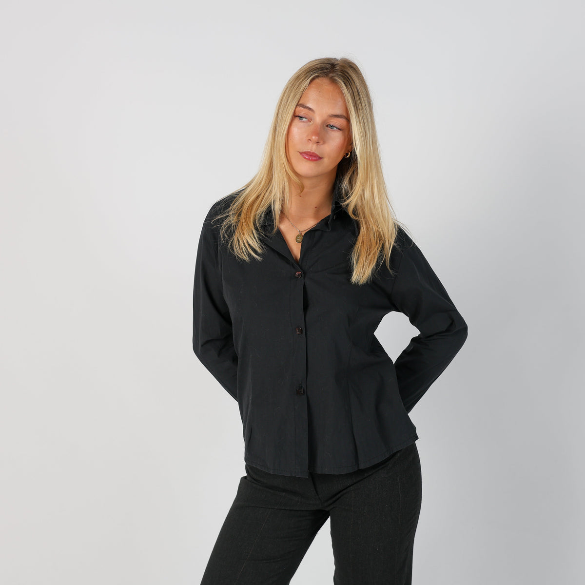 Black Y2K Made in Italy Shirt (L)