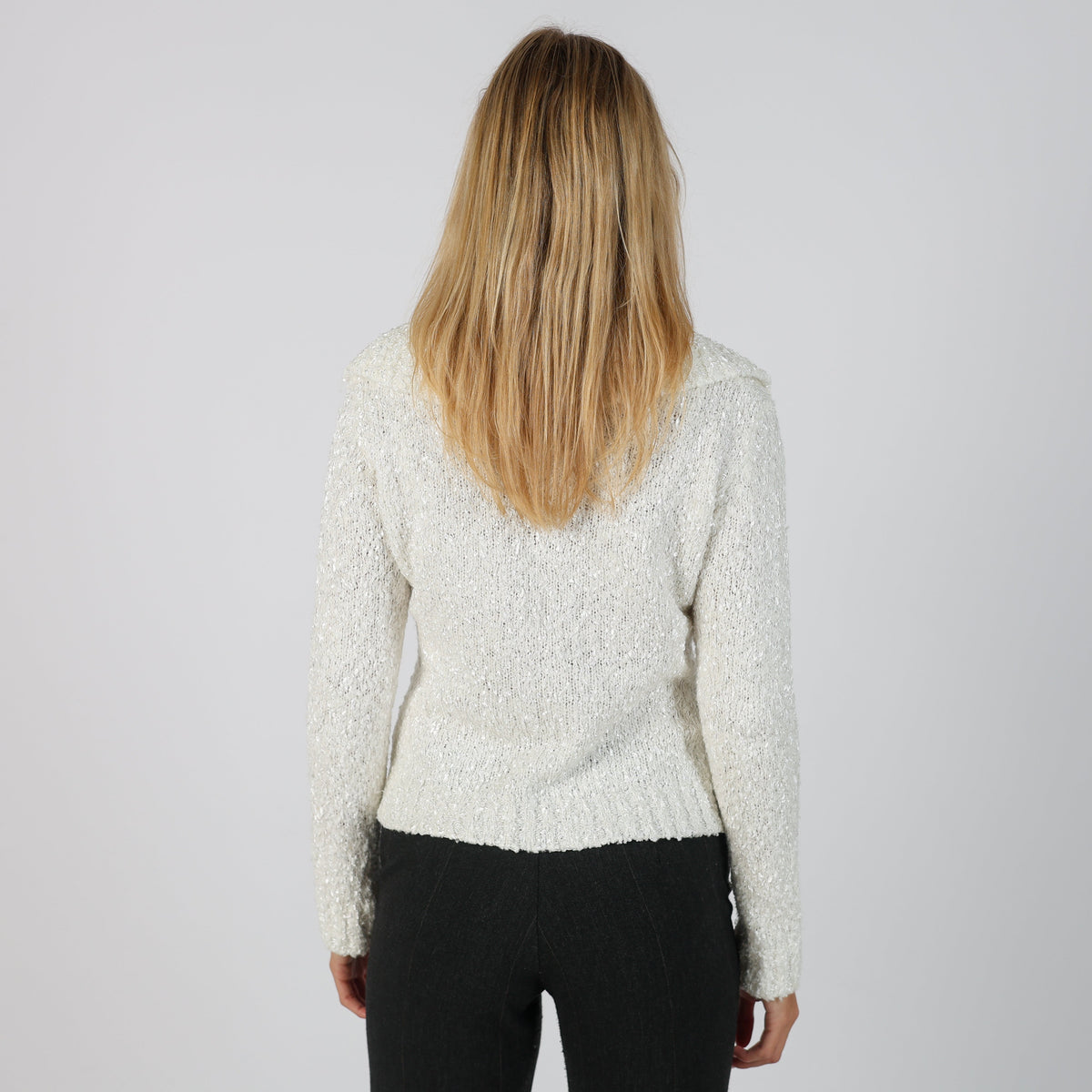 Ivory Y2K M. Maggio Cardigan (S)