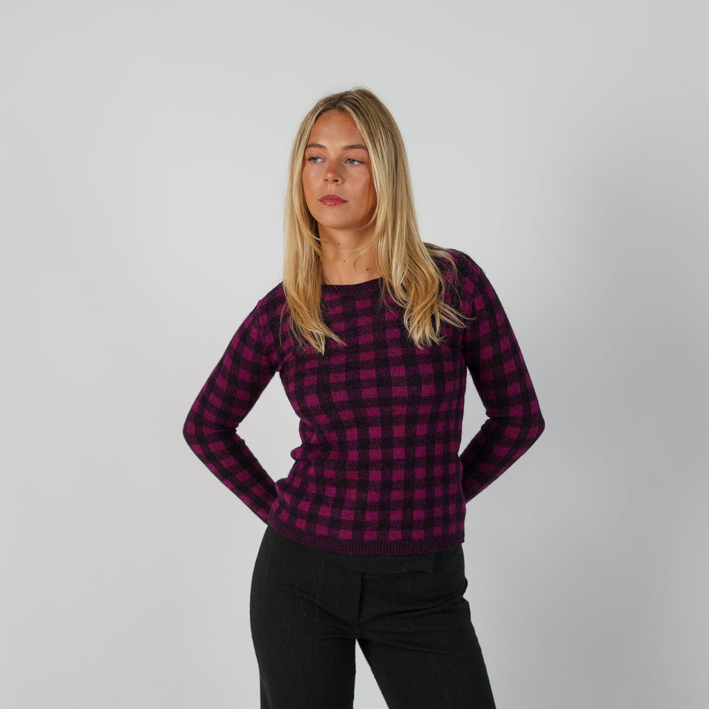 Purple Y2K Marella Knitted Top (S)