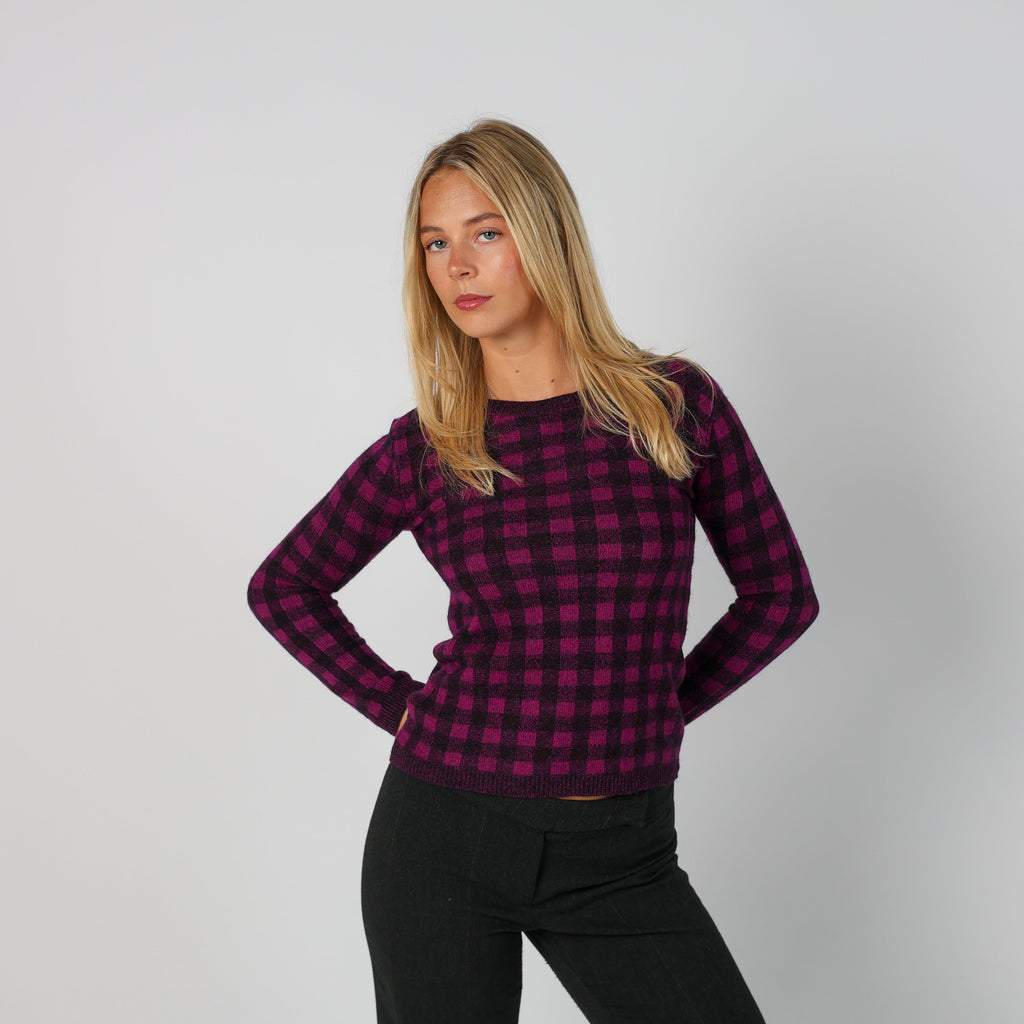 Purple Y2K Marella Knitted Top (S)