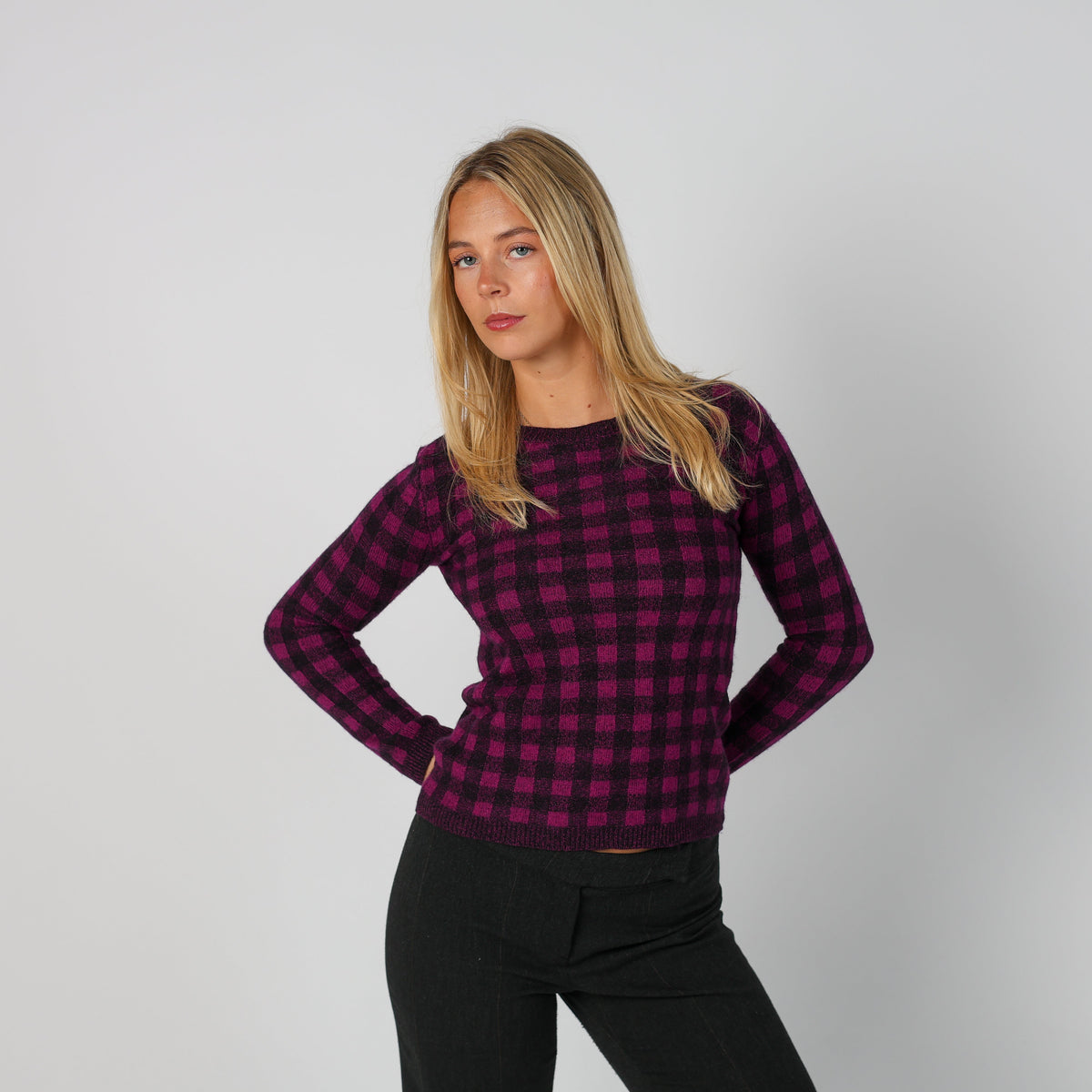 Purple Y2K Marella Knitted Top (S)