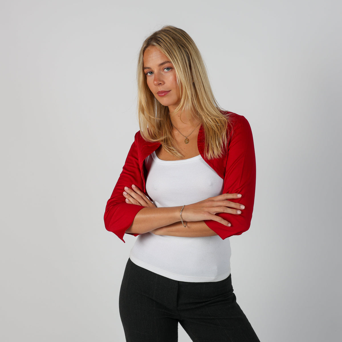 Red Y2K Rinascimento Cardigan (S)
