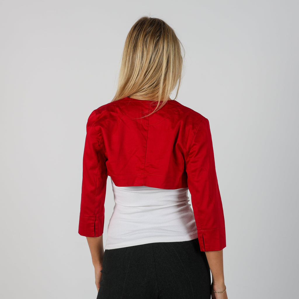 Red Y2K Rinascimento Cardigan (S)