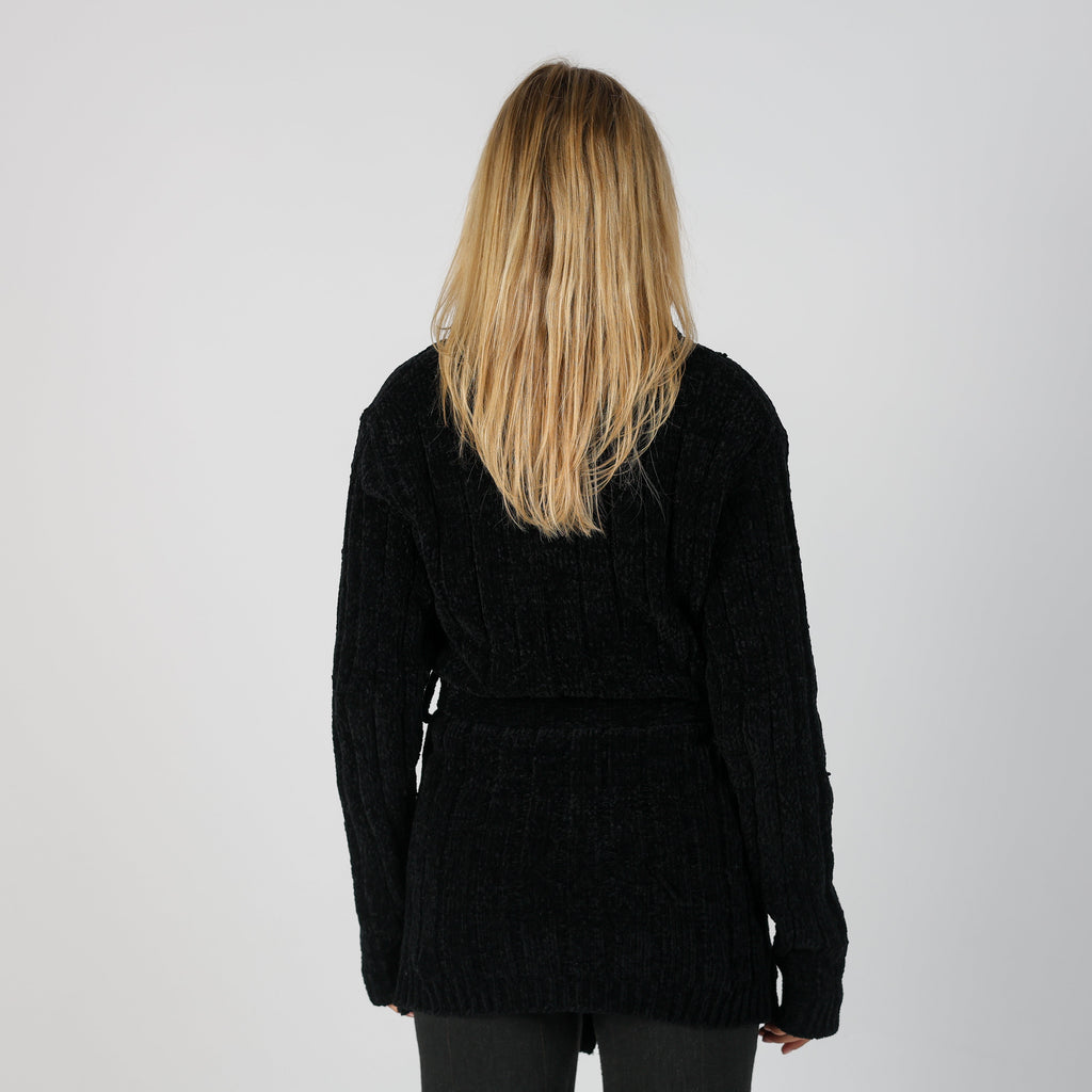 Black Y2K Made in Italy Cardigan (S)